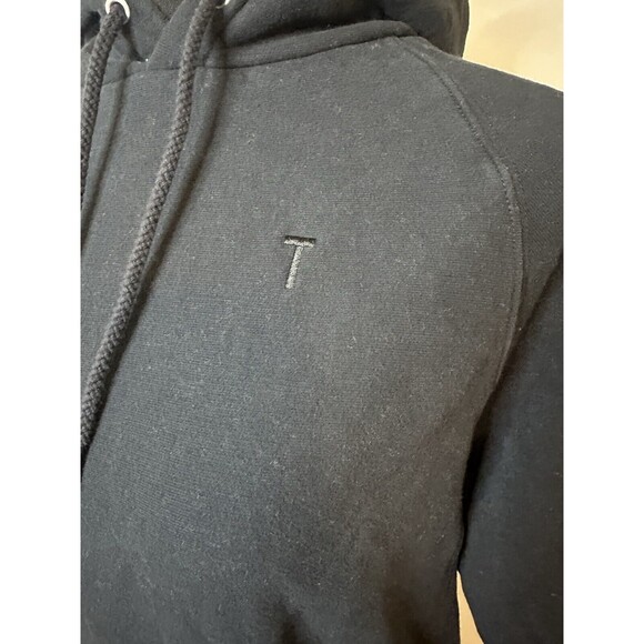 Thakoon Drawstring Gray Black Hoodie Sweater Pullover 100%‎ Cotton Women's LARGE - Picture 5 of 11